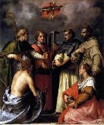 Andrea del Sarto Disputation on the Trinity painting
